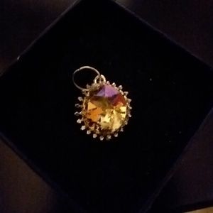 Swarovski Bezel Purple Haze Crystal Pendant